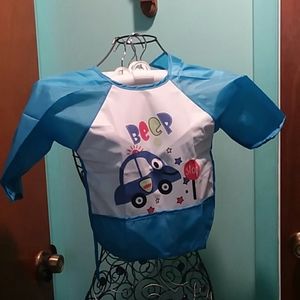 Toddler Beep Car Art Smock